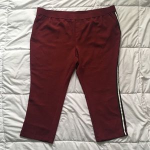 Burgundy Side Stripe A New Day Pants Size 3X